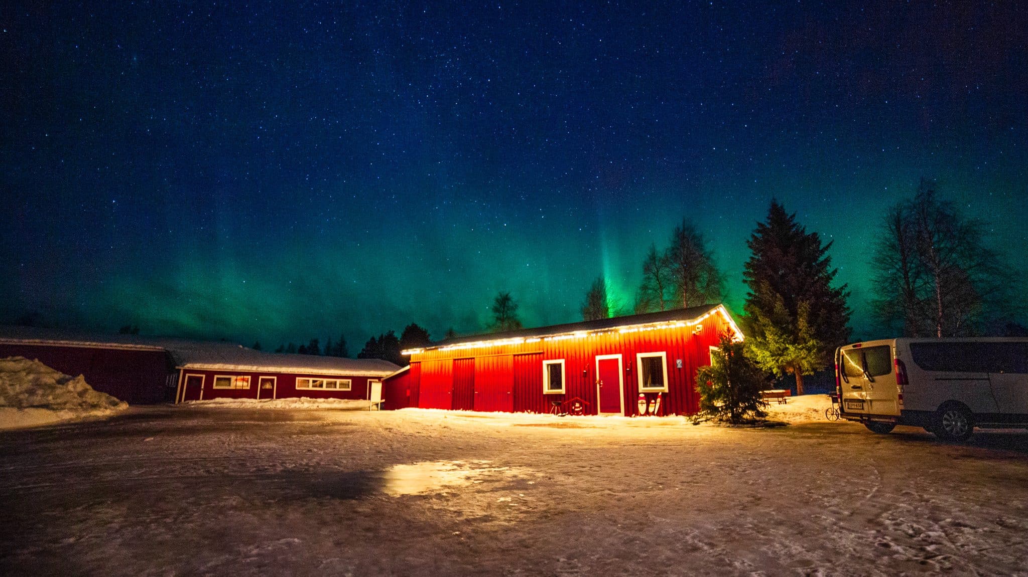 Vakantiewoning in Lapland met noorderlicht