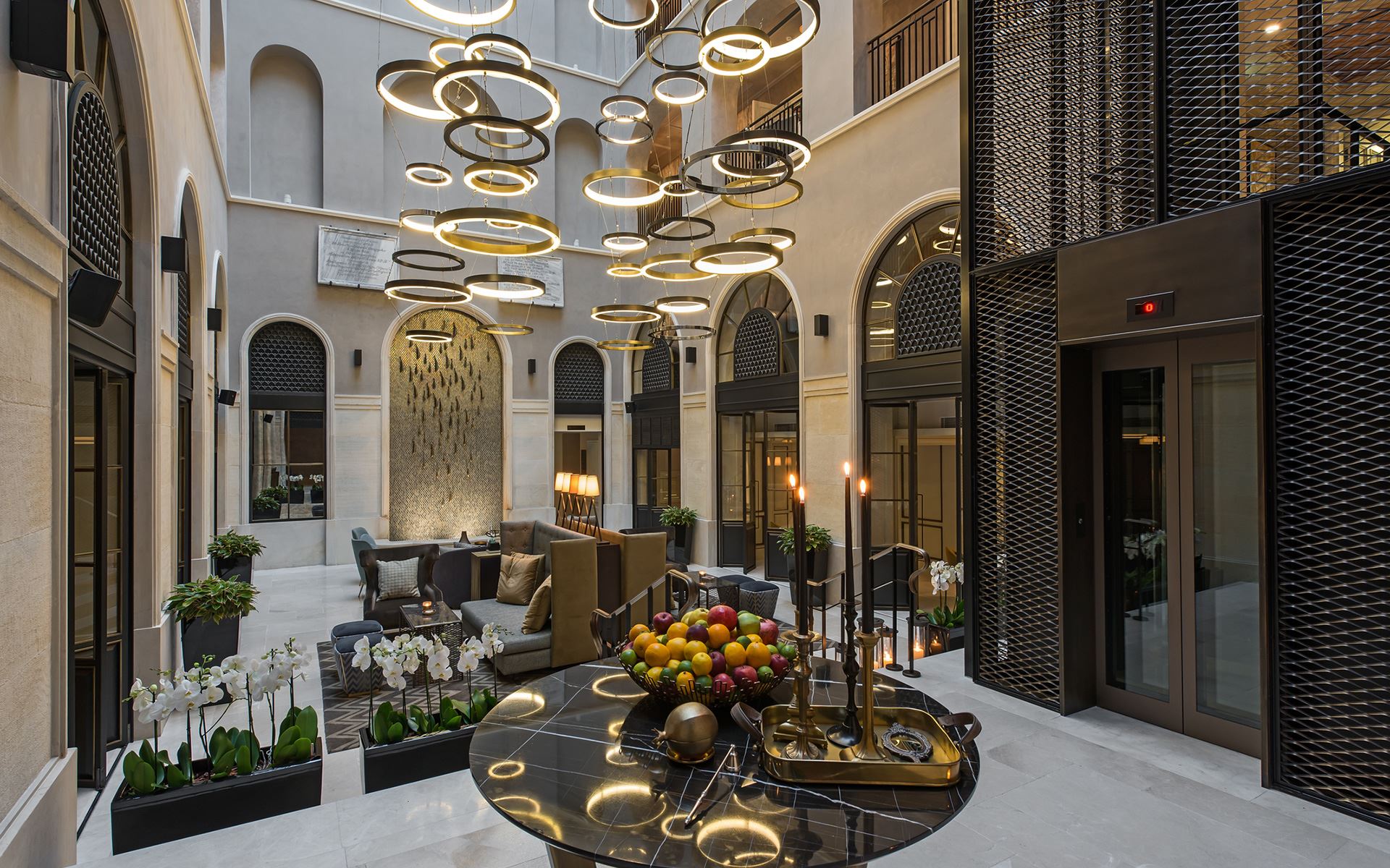 Lobby in hotel 10 Karakoy Istanbul