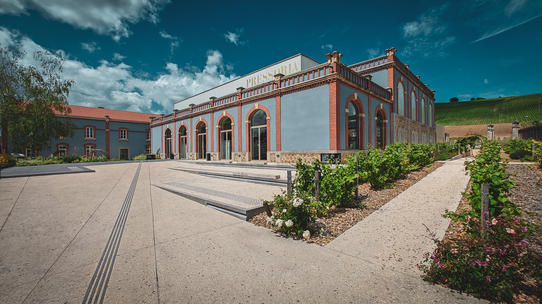 Museum over champagne Pressoria in Ay-Champagne