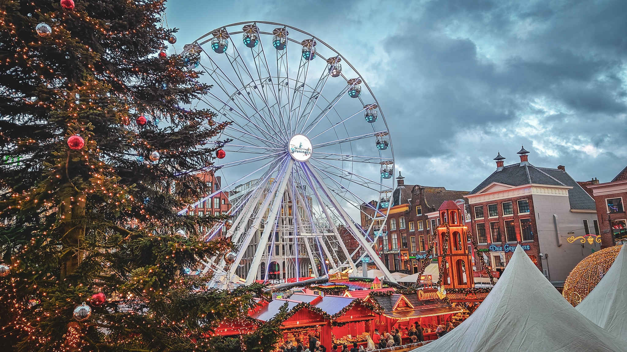 Wintergoud in Groningen met kerstmarkt en reuzenrad